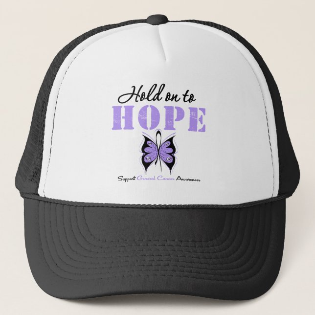 General Cancer Hold On To Hope Trucker Hat (Front)