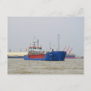 General cargo ship Willeke Postcard