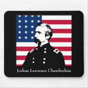 General Chamberlain and the American Flag Mouse Pad