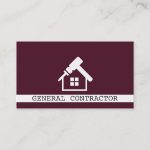 General Contractor Builder Construction Business Card