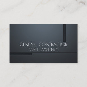 General Contractor Builder Construction Business Card
