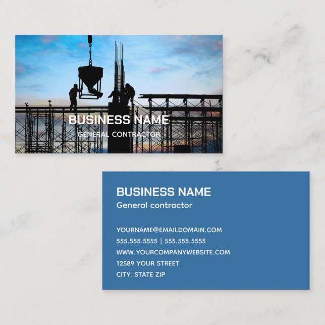 General Contractor Business Card (Front/Back)