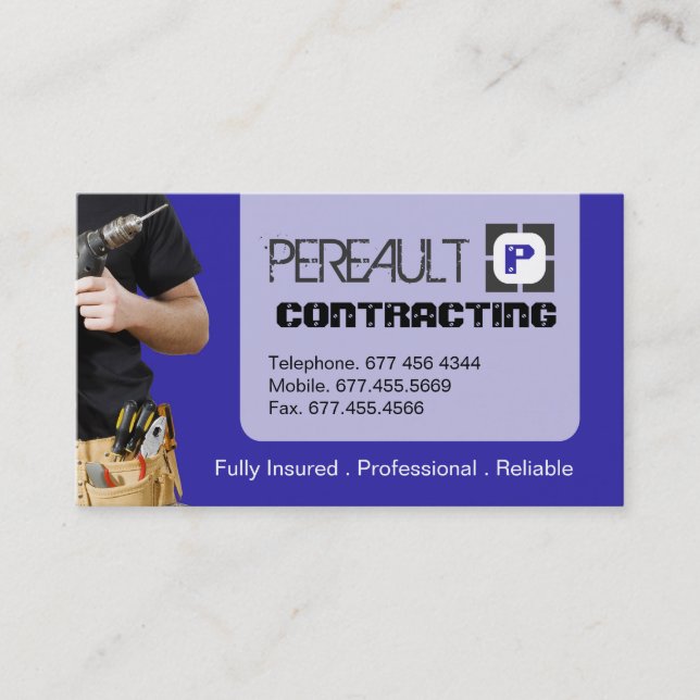GENERAL CONTRACTOR BUSINESS CARD (Front)