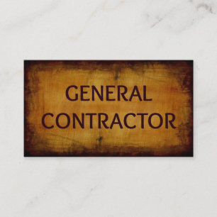 General Contractor Business Card