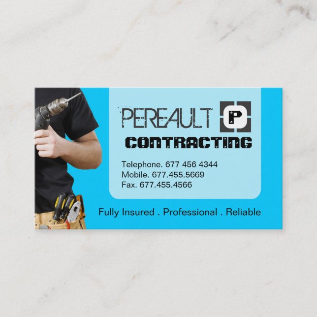 GENERAL CONTRACTOR BUSINESS CARD (Front)