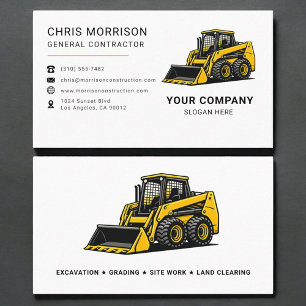 General Contractor Construction Business Card
