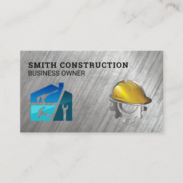 General Contractor | Construction Tools | Builder Business Card (Front)