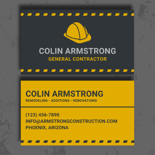 General Contractor Professional Business Card