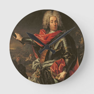 General Count Johann Matthias von der Schulenburg Round Clock