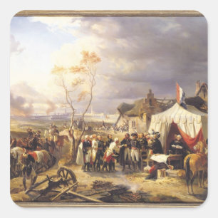 General De La Morliere Receiving the Surrender Square Sticker