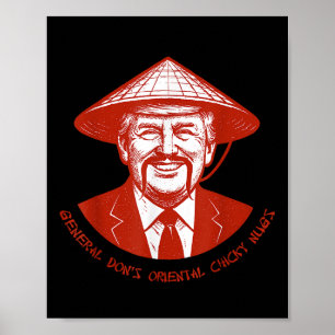 General Dons Funny Oriental Chicky Nugs Saying Quo Poster