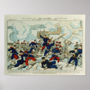 General Ducrot  at the Battle of Champigny Poster