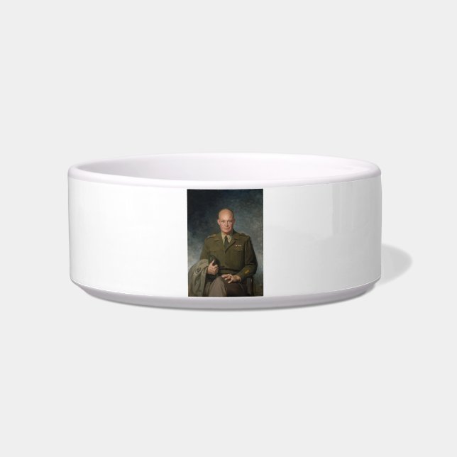 General Dwight Eisenhower 5 Star Painted Portrait Bowl (Front)