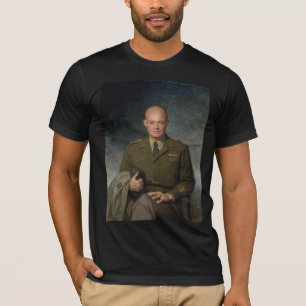 General Dwight Eisenhower 5 Star Painted Portrait T-Shirt