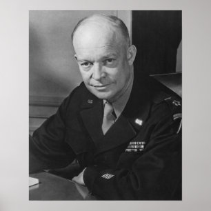 General Dwight Eisenhower -- WWII Poster
