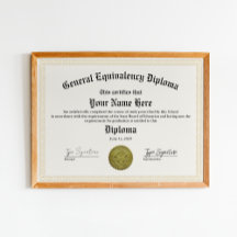 General Equivalency Diploma, High & Home School