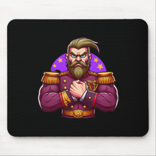 General Flexing Muscles Fan Lover Bodybuilding Gym Mouse Pad