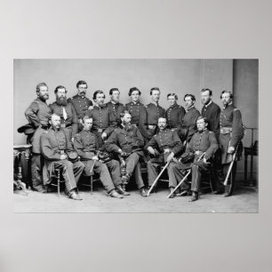 General Frank Blair and Staff Poster