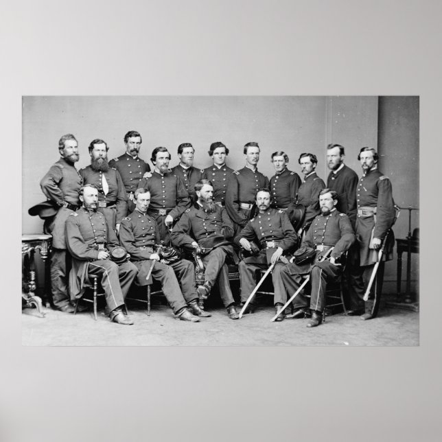 General Frank Blair and Staff Poster (Front)