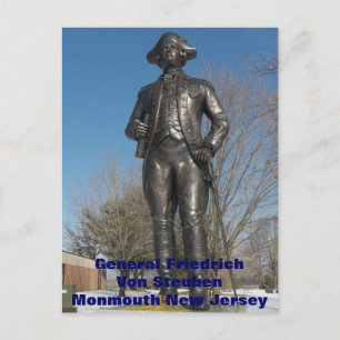 General Friedrich von Steuben at Monmouth Postcard