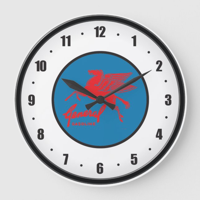 General Gas Vintage Wall Clock (Front)