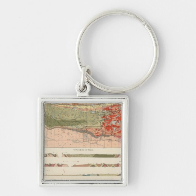 General Geological Map of the Marquette District Key Ring (Front)