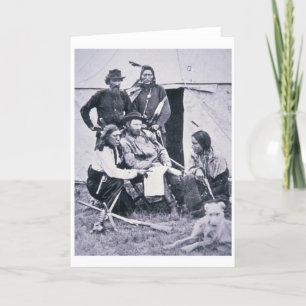 General George A. Custer (1839-76) with his Indian Card