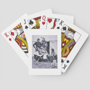 General George A. Custer (1839-76) with his Indian Playing Cards