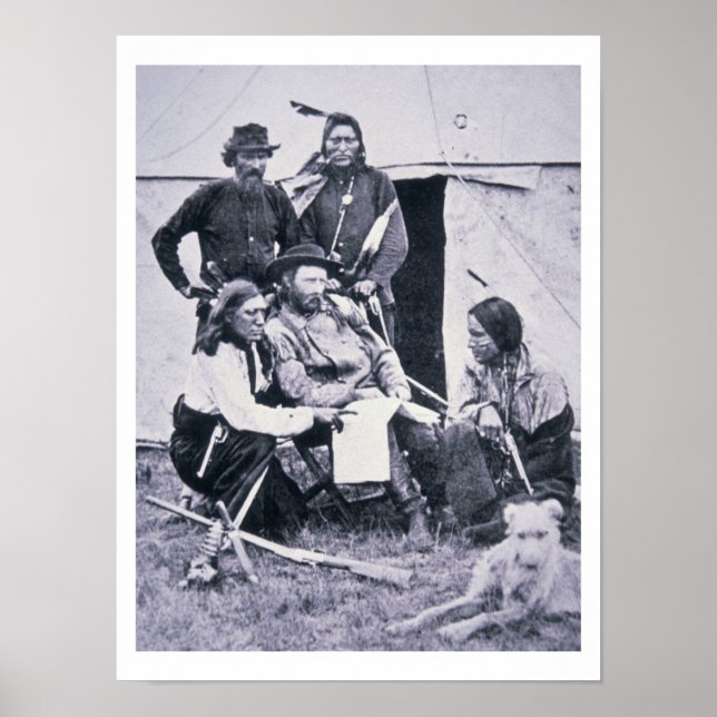 General George A. Custer (1839-76) with his Indian Poster (Front)