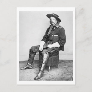 General George A. Custer (b/w photo) Postcard