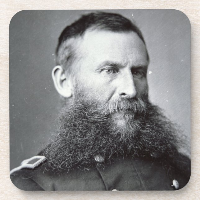 General George Crook (b/w photo) Coaster (Front)