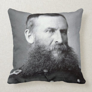 General George Crook (b/w photo) Cushion