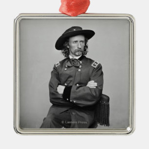 General George Custer 1 Metal Ornament