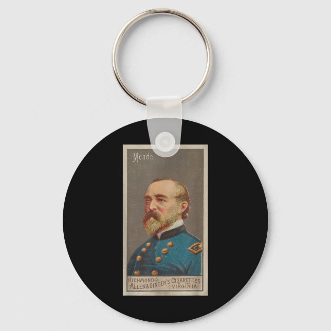 General George Meade Portrait (1888)  Key Ring (Front)