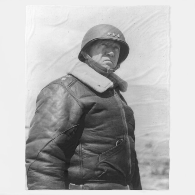GENERAL GEORGE S. PATTON FLEECE BLANKET (Front)
