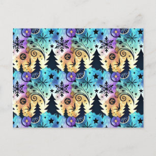General Holiday greeting, colourful Christmas, Postcard