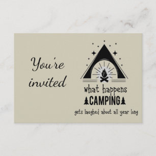 General Invite Custom Funny Camping Quote
