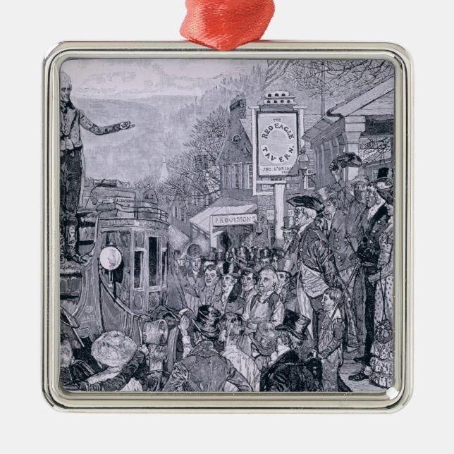 General Jackson, president-elect Metal Ornament (Front)