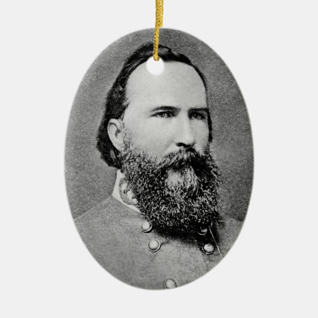 General James Longstreet Ceramic Ornament (Front)