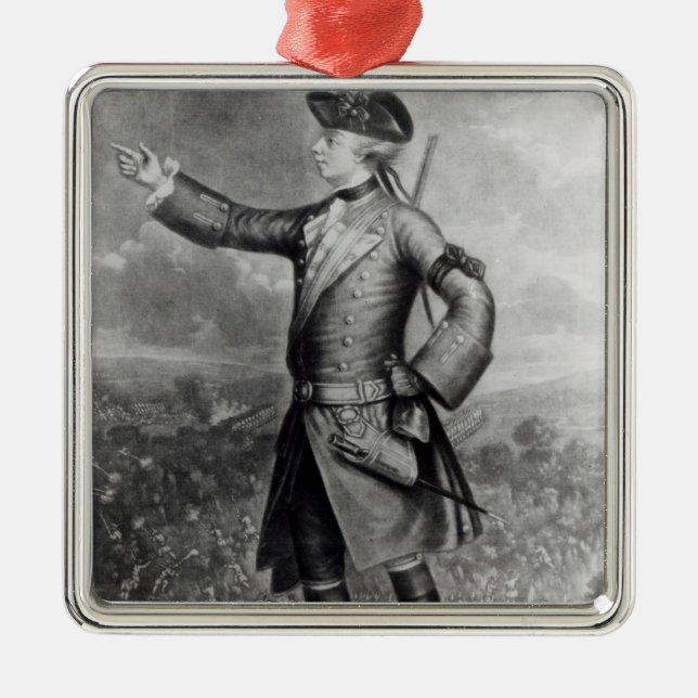 General James Wolfe Metal Tree Decoration (Front)