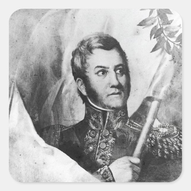 General Jose de San Martin Square Sticker (Front)
