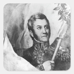 General Jose de San Martin Square Sticker