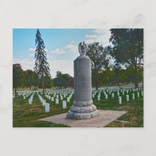 General Leavenworth Marker, Fort Leavenworth, KS Postcard