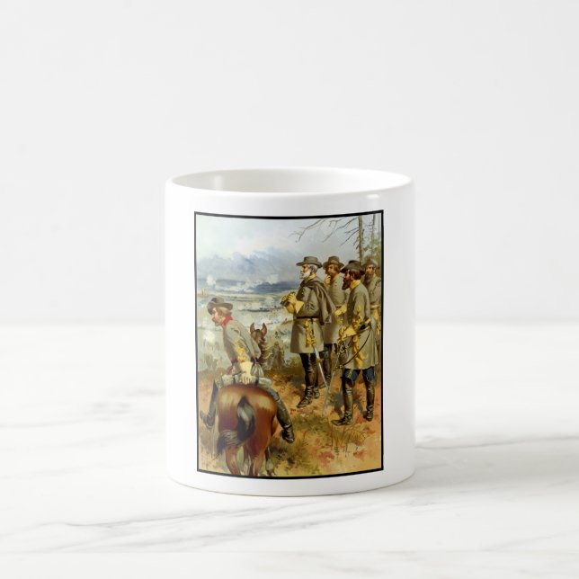 General Lee at The Battle of Fredericksburg Coffee Mug (Center)