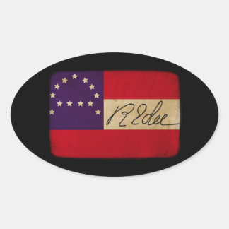 General Lee Headquarters Flag with Signature Oval Sticker