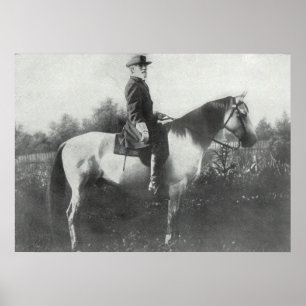 General Lee riding Traveller Poster