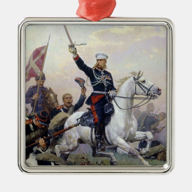 General M.D. Skobelev  in the Russian-Turkish Metal Ornament (Front)