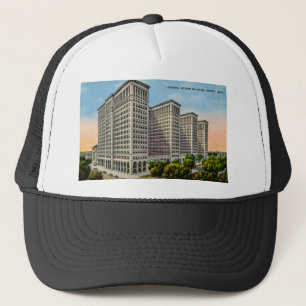 General Motors Building, Detroit, Michigan Trucker Hat