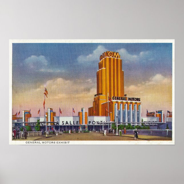 General Motors Exhibit, 1934 World's Fair Poster (Front)