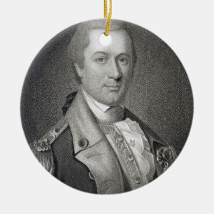 General Otho Holland Williams (1749-94) engraved b Ceramic Ornament